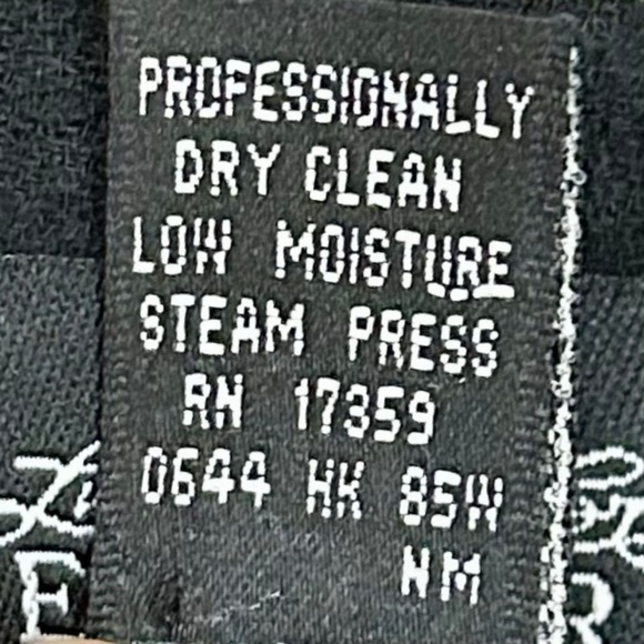 Vintage Ellen Tracy 100% Wool Black Beaded Shift Dress | Size 16 - Picture 5 of 8